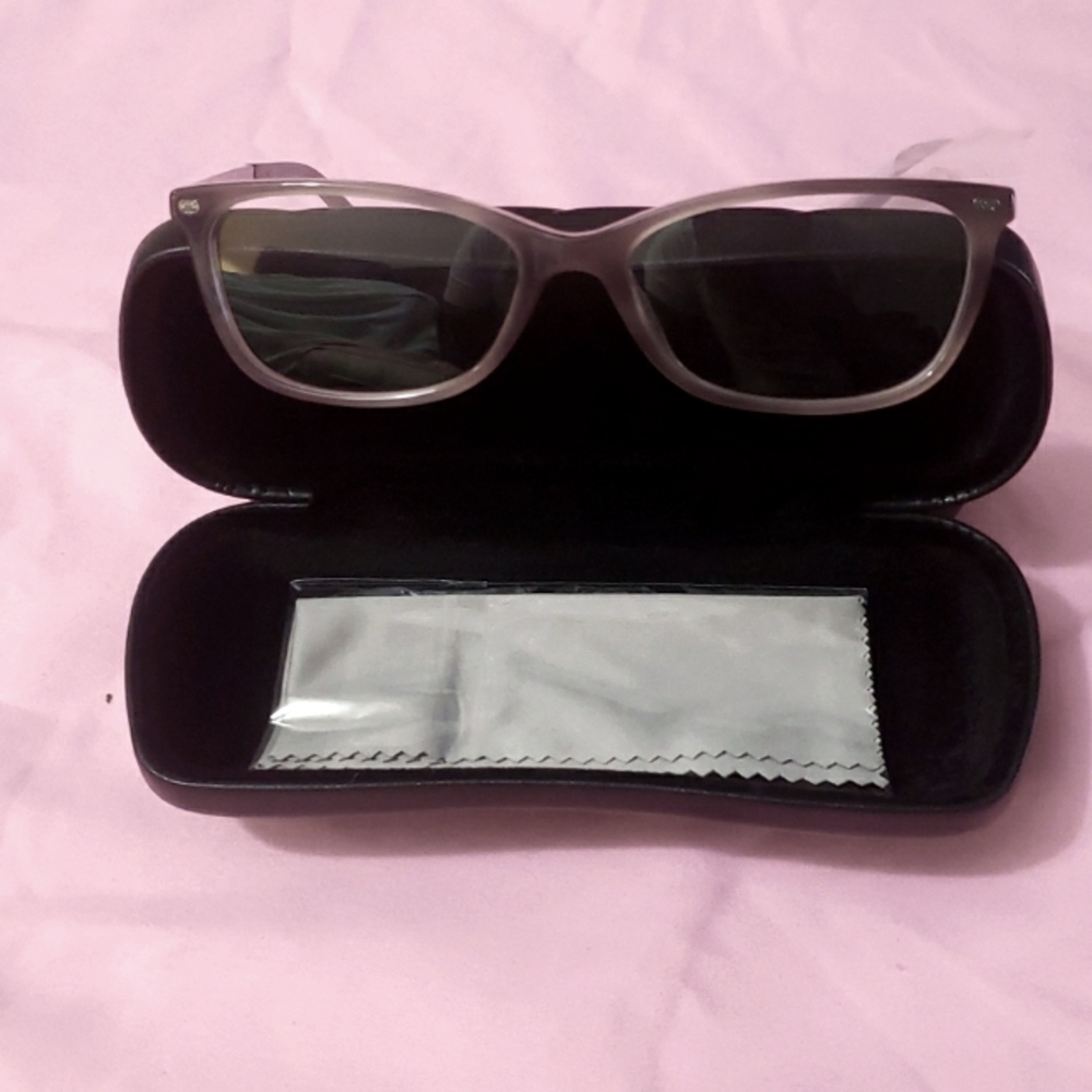 Women chanel prescription frames with demo lens  acetate transparent gray
